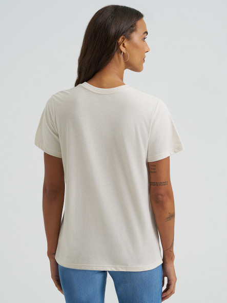 WRANGLER HIGHLAND COW SILVER BIRCH - LADIES TEE  - 112375871