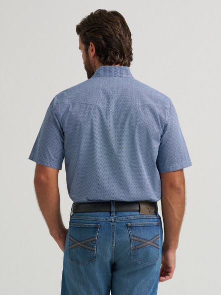 WRANGLER 20X COMPETITION BLUE PRINT - MENS SHIRT  - 112378712