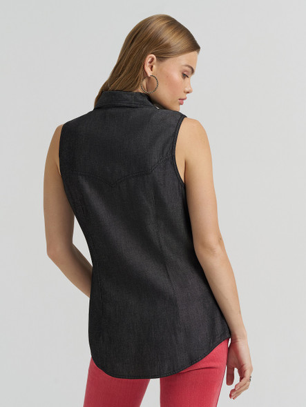 WRANGLER LAINEY WILSON BLACK DENIM - LADIES SHIRT  - 112380459