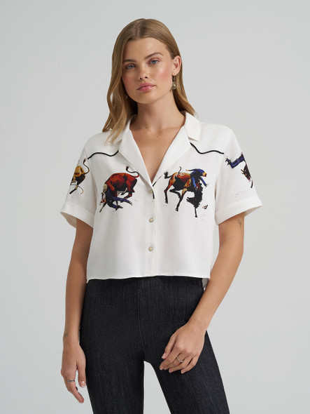 WRANGLER LAINEY WILSON RODEO WHITE - LADIES SHIRT  - 112380469