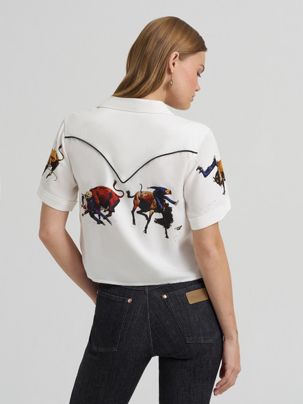 WRANGLER LAINEY WILSON RODEO WHITE - LADIES SHIRT  - 112380469