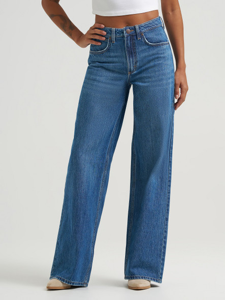 WRANGLER HIGH RISE YVETTE WIDE LEG - LADIES JEANS  - 112359363