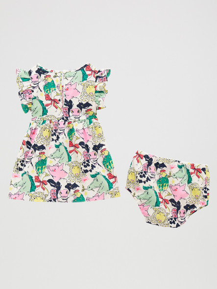 WRANGLER BABY GIRL DRESS WHITE PRINT - KIDS GIRLS OTHER - 112379596