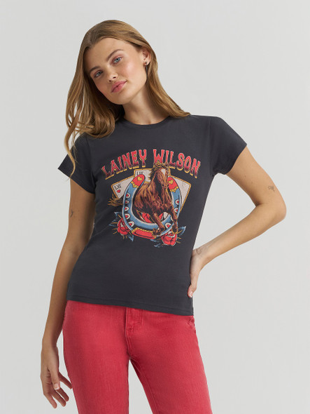 WRANGLER LAINEY WILSON HORSE CARDS - LADIES SHIRT  - 112380498
