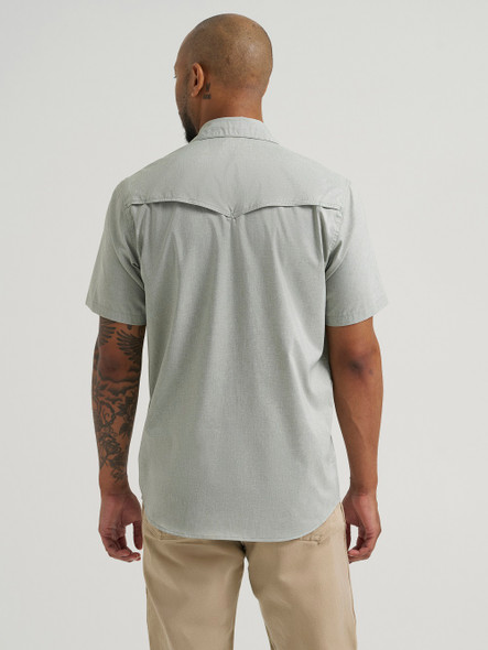 WRANGLER DROVER UTILITY ICEBERG GREEN - MENS SHIRT  - 112375153