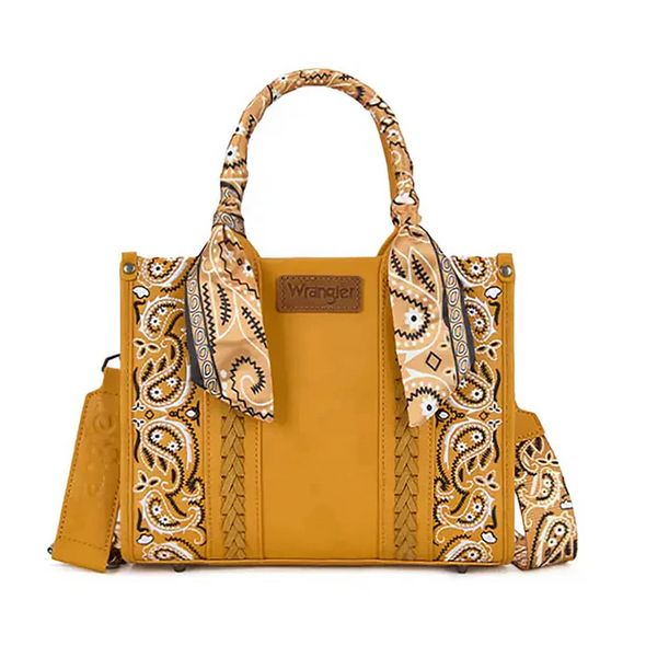 MONTANA WEST BRAIDED DESERT PAISLEY YELLOW - LADIES PURSES  - WG331-8120SYL