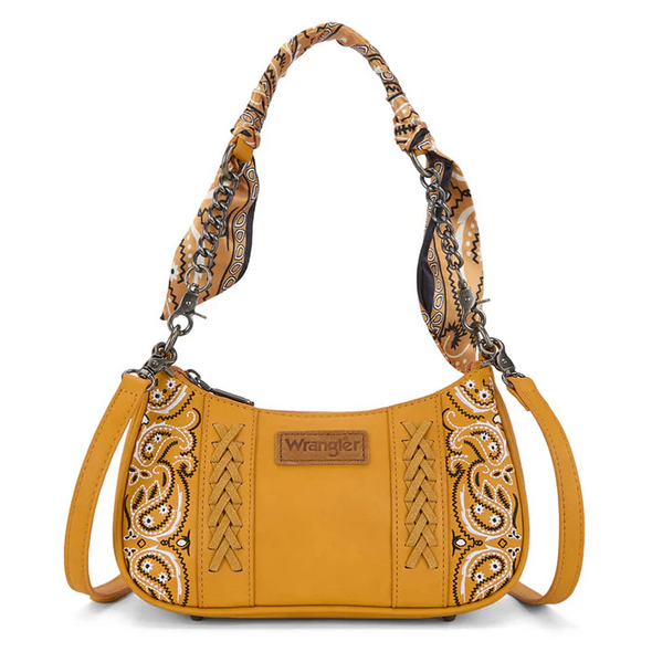 MONTANA WEST DESERT PAISLEY SHOULDER YELLOW - LADIES PURSES  - WG331-818YL