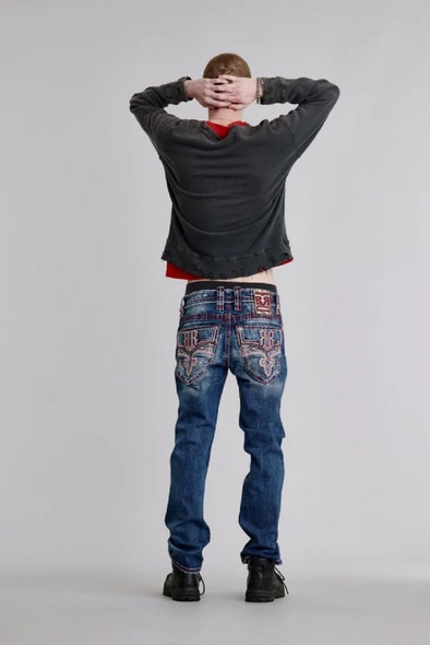 ROCK REVIVAL RICHIE J214 STRAIGHT - MENS JEANS  - RP3836J214R