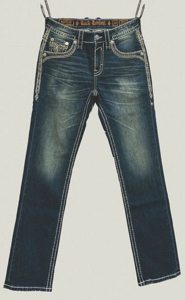 ROCK REVIVAL MCKAY J206 GHOST STRAIGHT - MENS JEANS  - RP3862J206R