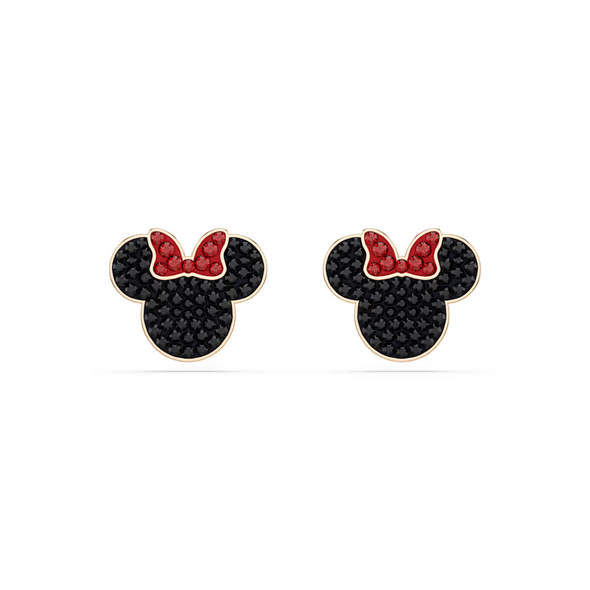 SWAROVSKI MINNIE MOUSE STUD BLACK GOLD - ACCESSORIES JEWELRY EARRINGS - 5737561