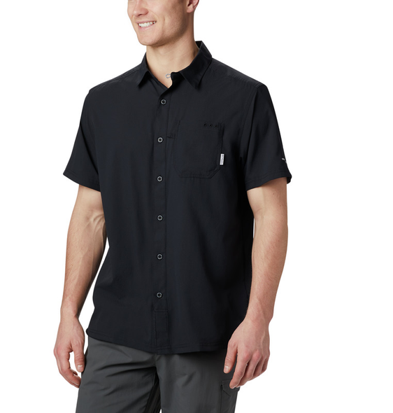 COLUMBIA SLACK TIDE CAMP SHIRT BLACK - MENS SHIRT  - 1577051010