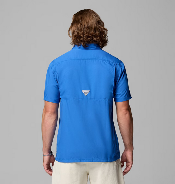 COLUMBIA PFG SLACK TIDE VIVID BLUE - MENS SHIRT  - 1577051487