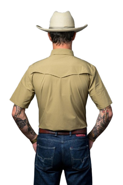 FERREL KAHKI PEARL SNAP - MENS SHIRT  - FSS1002333