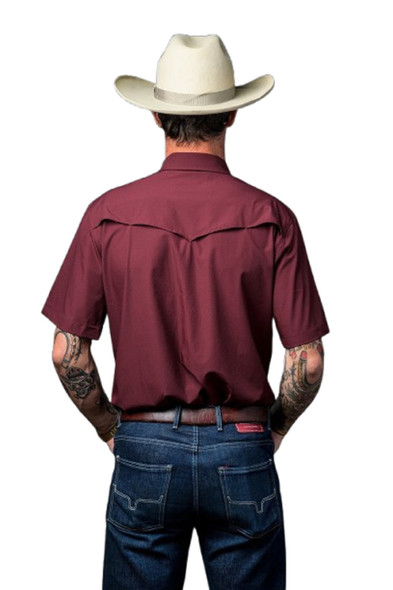 FERREL MAROON SNAP SHIRT - MENS SHIRT  - FSS1002331