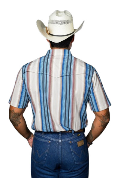 FERREL THE HARRISON CREAM STRIPE - MENS SHIRT  - FPS1026037