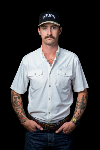 FERREL WHITE SNAP SHIRT - MENS SHIRT  - FSS1002300