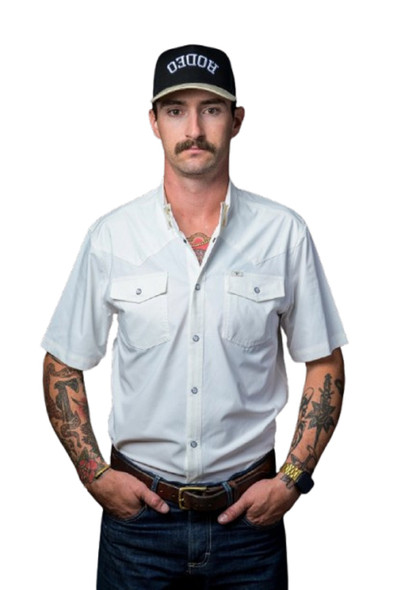 FERREL WHITE SNAP SHIRT - MENS SHIRT  - FSS1002300