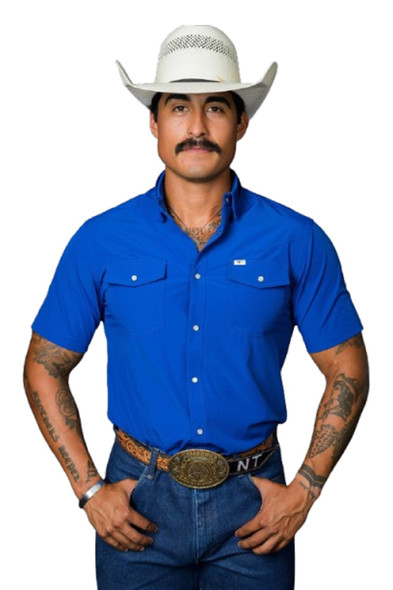 FERREL BLUE SNAP - MENS SHIRT  - FSS1002338