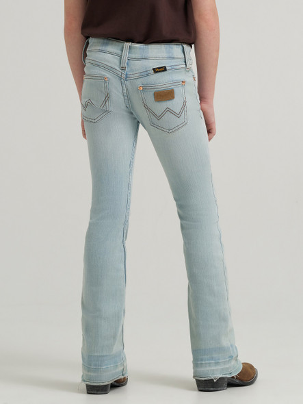 WRANGLER LAINEY WILSON BLEACH BOOT HUG - KIDS GIRLS JEANS - 112368275