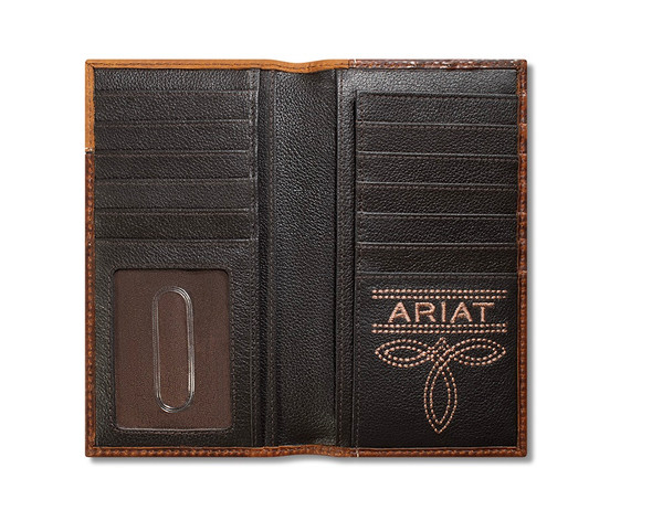 ARIAT RODE BOOT STITCH OVERLAY BROWN - ACCESSORIES WALLET  - A3566902