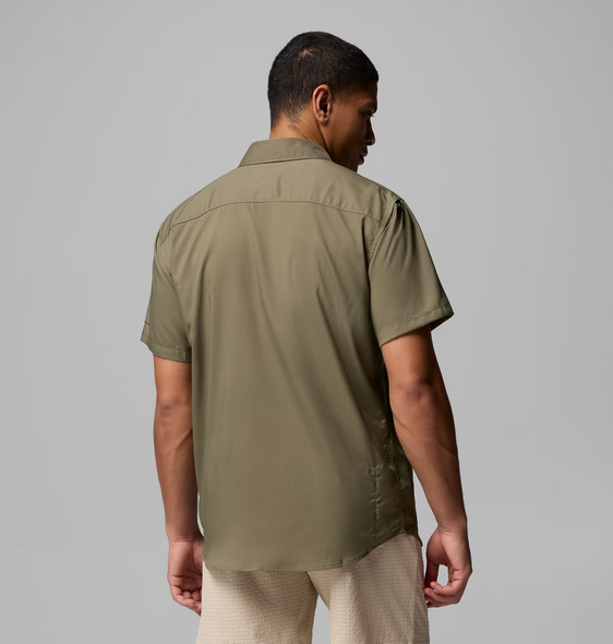 COLUMBIA UTILIZER STONE GREEN - MENS SHIRT  - 1577761397