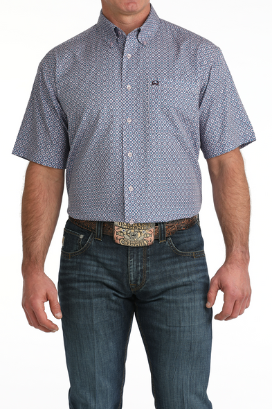 CINCH ARENAFLEX LILAC GEO PRINT - MENS SHIRT  - MTW1704161