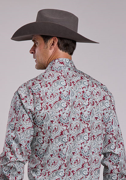STETSON BLOODSTONE PAISLEY PRINT - MENS SHIRT  - 11-001-0425-2004RE