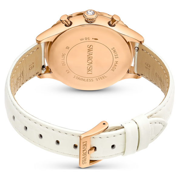 SWAROVSKI OCTEA IVORY LEATHER ROSE GOLD - ACCESSORIES WATCH  - 5671150