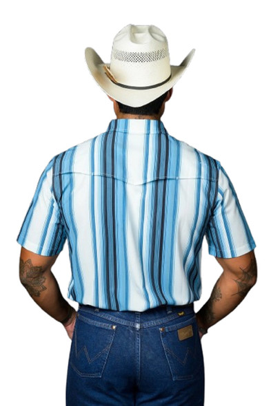 FERREL THE HARRSION  IN BLUE STRIPE - MENS SHIRT  - FPS1026038