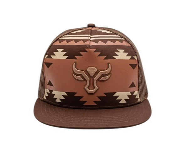 RODEO TWILL MESH AZTEC BROWN - HATS CAP  - TH101-1102