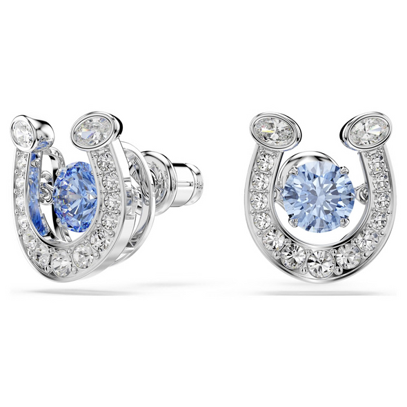 SWAROVSKI SYMBOLICA BLUE HORSE SHOE - ACCESSORIES JEWELRY EARRINGS - 5746563