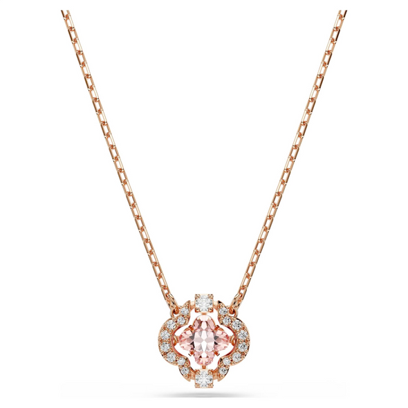 SWAROVSKI UNA CLOVER PINK ROSE GOLD - ACCESSORIES JEWELRY NECKLACE - 5514488