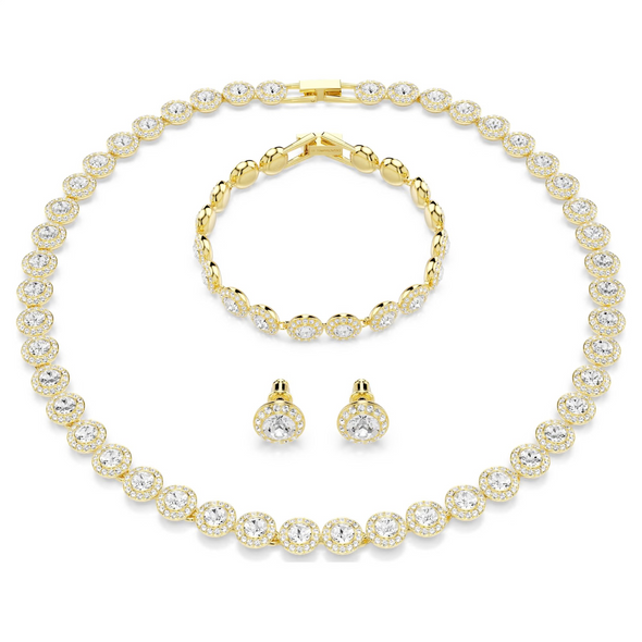 SWAROVSKI UNA ANGELIC WHITE GOLD TONE - ACCESSORIES JEWELRY SET - 5750619