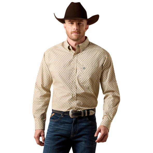 ARIAT STU CLASSIC IRISH CREAM PRINT - MENS SHIRT  - 10073592