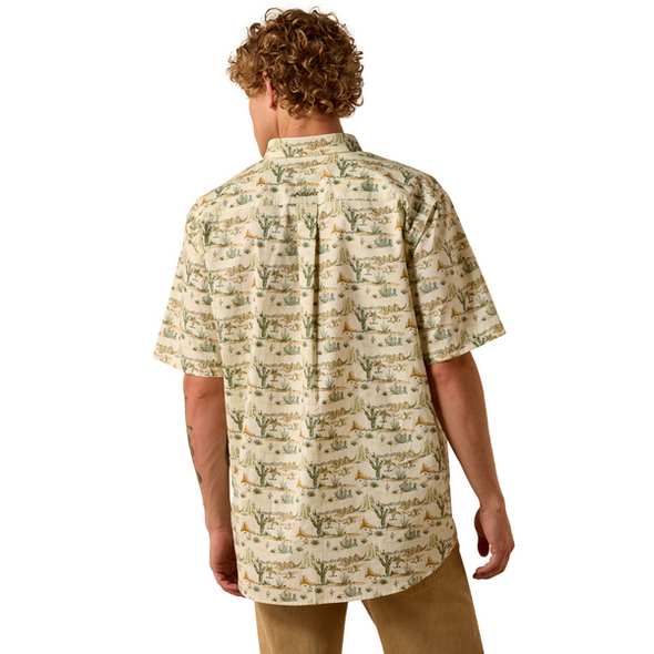 ARIAT SABLE ALMOND OIL SCENIC PRINT - MENS SHIRT  - 10073530