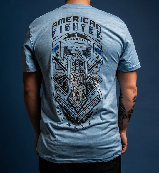 AMERICAN FIGHTER CHESTNUT RIDGE BLUE - MENS TEE  - FM16429