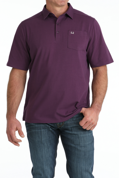 CINCH ARENAFLEX PURPLE SOLID - MENS POLO  - MTK1874001