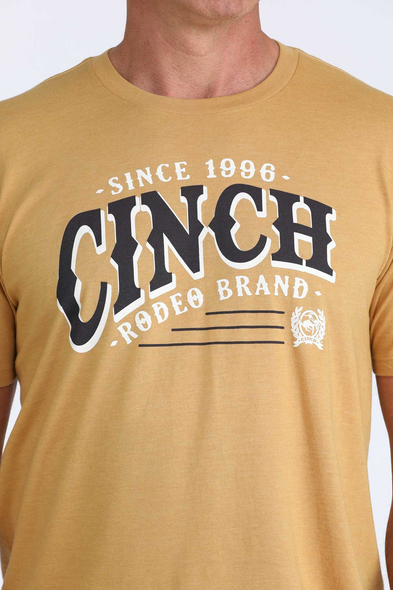 CINCH RODEO BRAND GOLD - MENS TEE  - MTT1690720