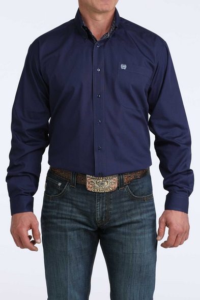 CINCH ROYAL BLUE SOLID - MENS SHIRT  - MTW1106074
