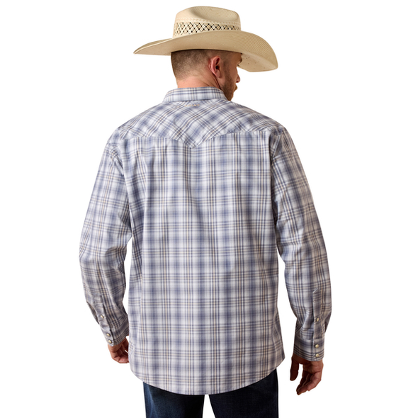 ARIAT PRO FINLEY NIGHT SHADOW BLUE - MENS SHIRT  - 10073518