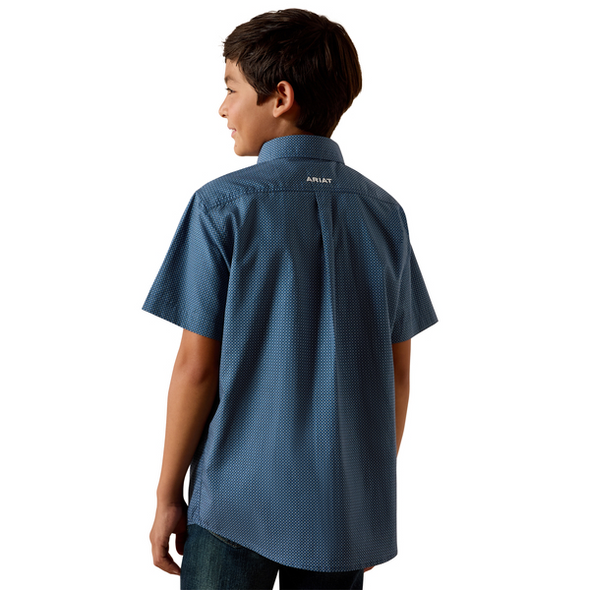 ARIAT STORM KEY LARGO MINI GEO PRINT - KIDS BOYS SHIRT - 10073670