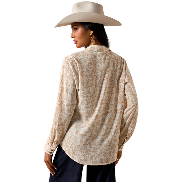 ARIAT HOMESTYLE BOOTS 'N' ROSES - LADIES SHIRT  - 10073655