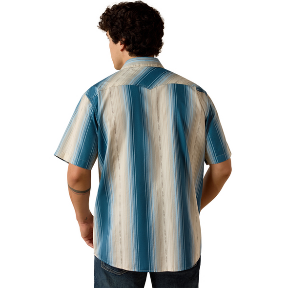 ARIAT RETRO HYLAND COLONIAL BLUE - MENS SHIRT  - 10073573