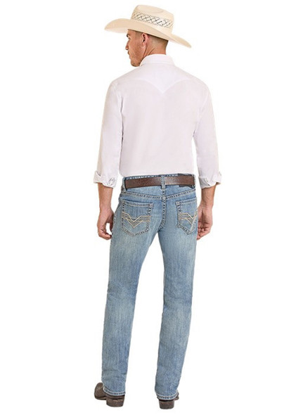 ROCK & ROLL LADDER STITCH EMB REVOLVER - MENS JEANS  - BM1RD08586