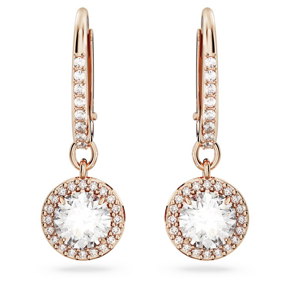 SWAROVSKI UNA ANGELIC DROP ROSE GOLD - ACCESSORIES JEWELRY EARRINGS - 5638769