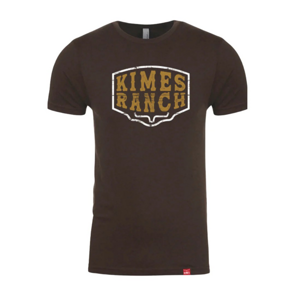 KIMES RANCH WOOD BLOCK DARK CHOCOLATE - MENS TEE  - MSH0000180