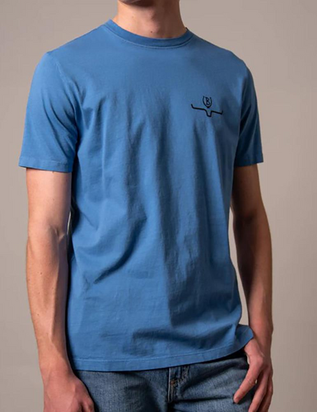 KIMES RANCH LUCKY B BUCKING MID BLUE - MENS TEE  - MSH0000222