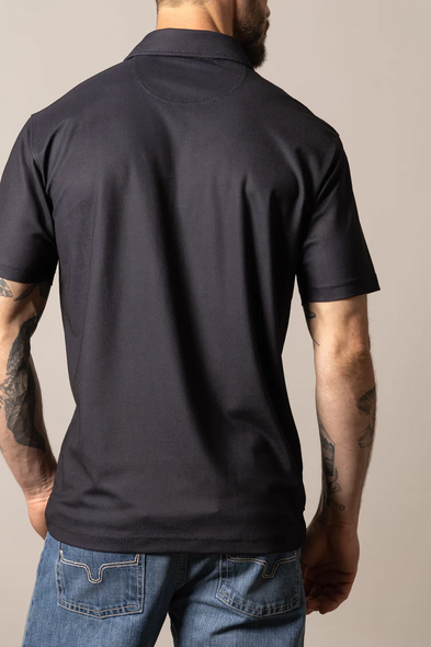 KIMES RANCH BOWMAN BLACK - MENS POLO  - MSH0000211