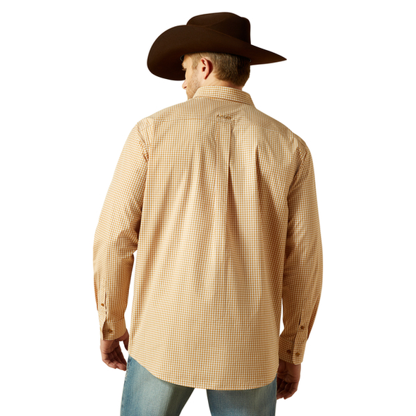 ARIAT PRO BECKETT YELLOW PLAID - MENS SHIRT  - 10062176