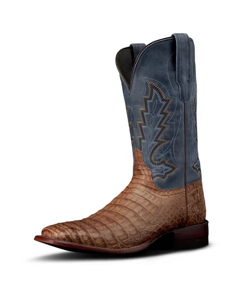 TECOVAS THE WILLIAM TOFFEE NAVY CAIMAN - BOOT MENS WESTERN - M11079TFN